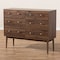 Baxton Studio Disa Mid-Century Modern Walnut Brown Finished 6-Drawer Dresser 142-8006 - alternate 10